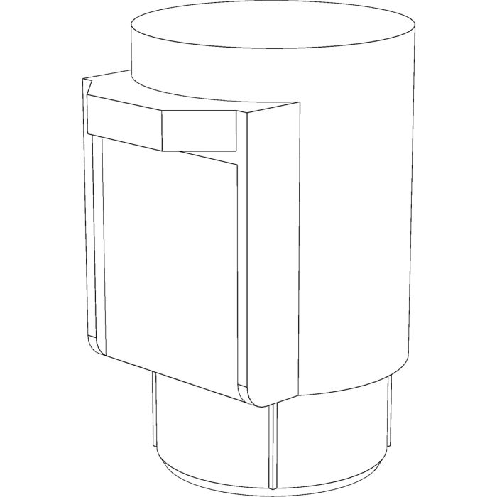 FK zátka křídl.ložiska bílá