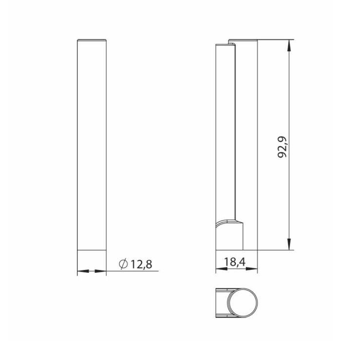 FK-F krytka křídl.ložiska hnědá