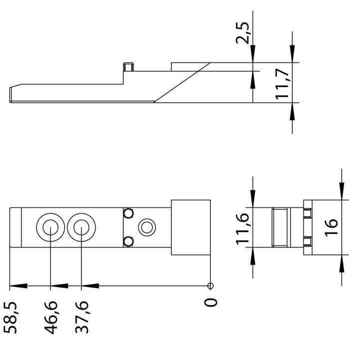 ORA SL Rohová koncov.pro ateliérová okna