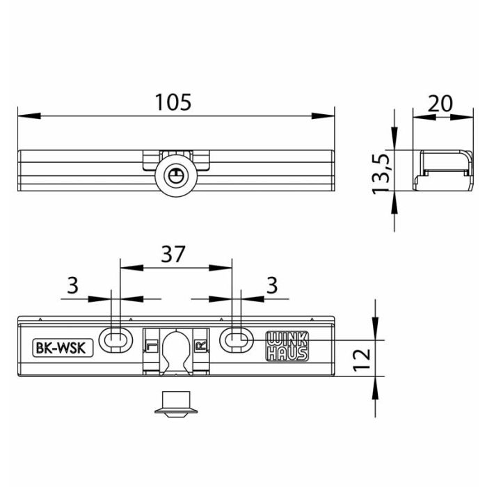 BK 192 SL pojistka balk.dveří