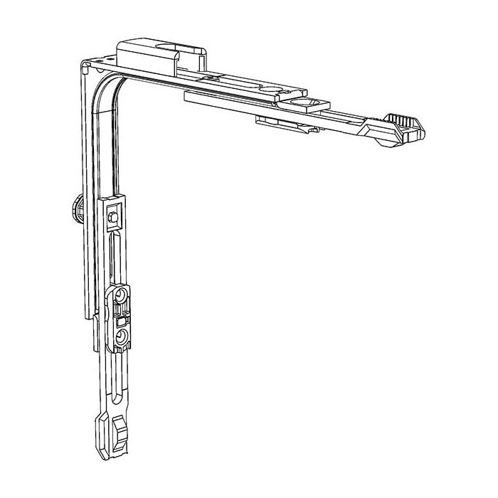 E1.SBS.O. Rohové vedení pro štulp horní