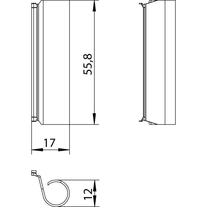 SW krytka závěsu nůžek bílá