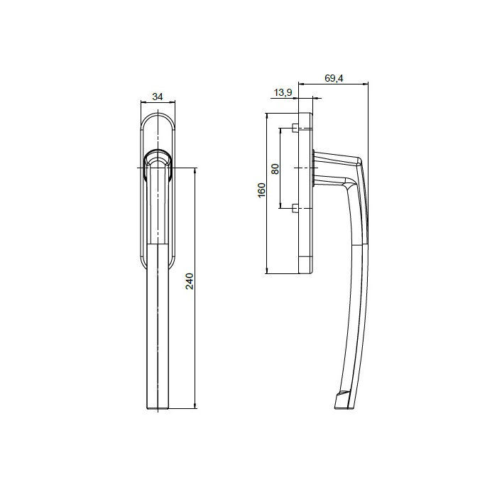PPHS.502/240.AGR25 HF klika antracit