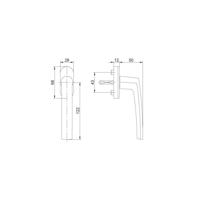 KS 1009 Z T37 AGR25 klika (RAL7016M)