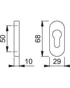 ROZETA HP OVÁLNÁ 30PS PZ 29/10 F31(2 KS)