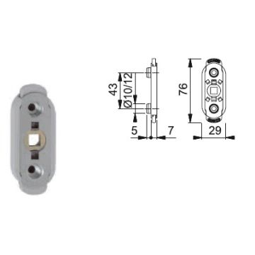 HP KISI2 F U26 180 Uzávěr F1